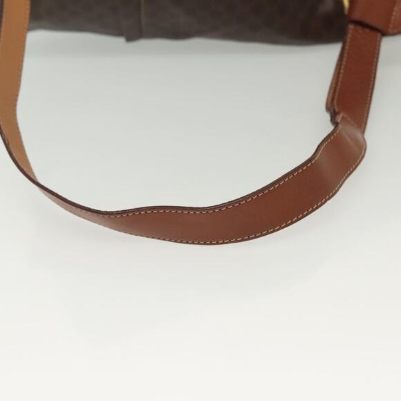 CELINE Macadam Canvas Shoulder Bag Pvc Leather Brown Gold - Picture 7 of 13
